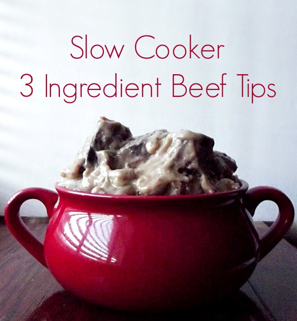 Slow Cooker 3 Ingredient Beef Tips