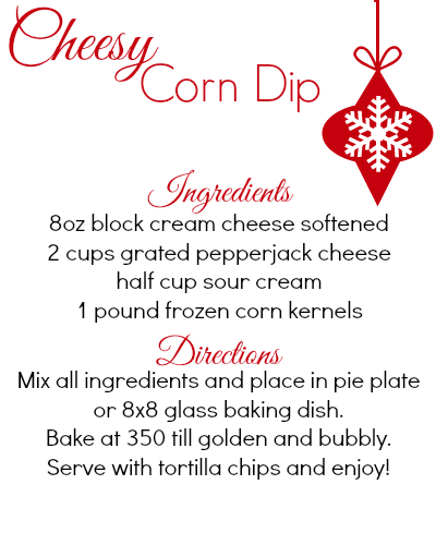 Cheesy corn dip recipe