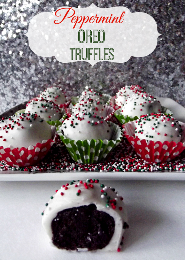 Peppermint Oreo Truffles