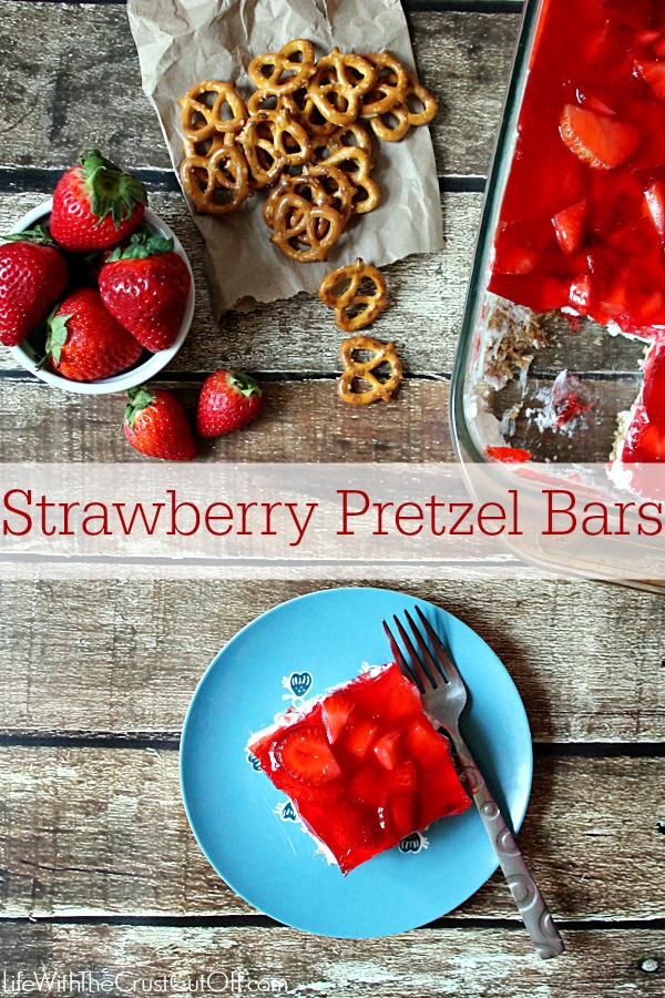 Strawberry Pretzel Bars