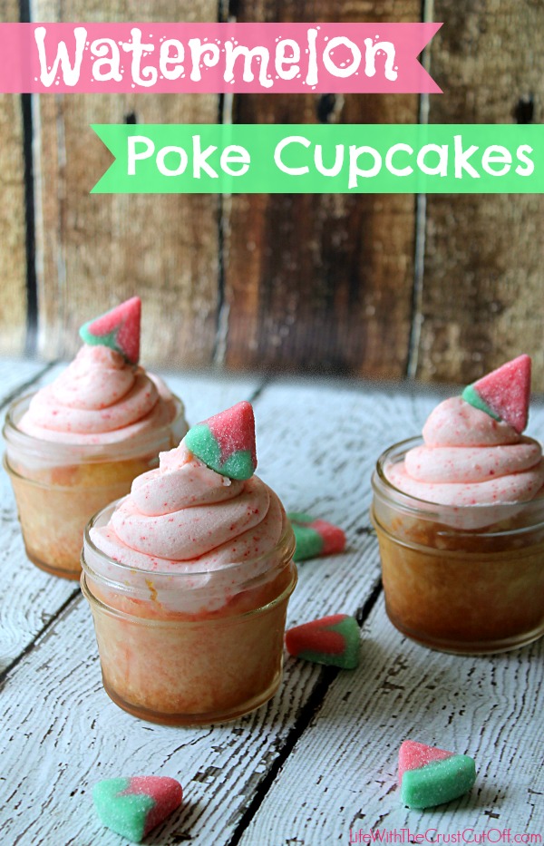 Watermelon Poke Cupcakes #KoolOff  #CollectiveBias
