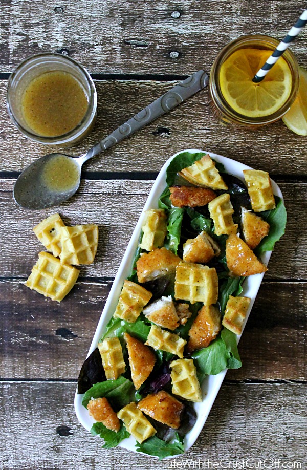 Chicken & Waffles Salad #TEArifficPairs #CollectiveBias