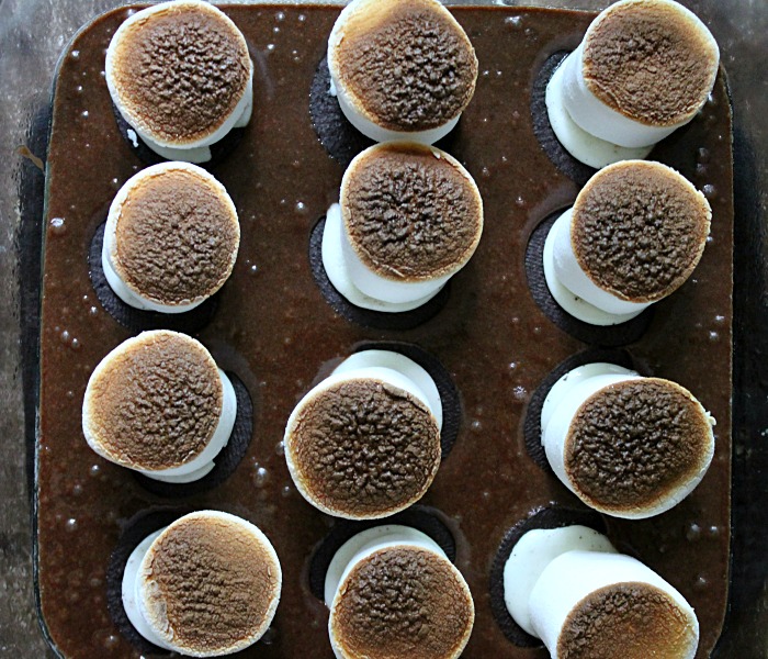 Smoreo Brownies Toasted Marshmallow