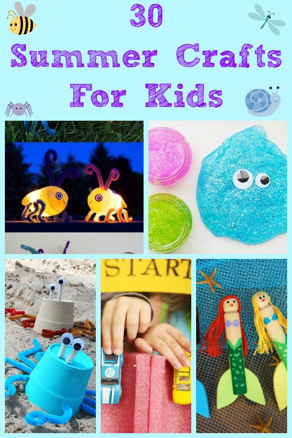 30 Summer Crafts For Kids