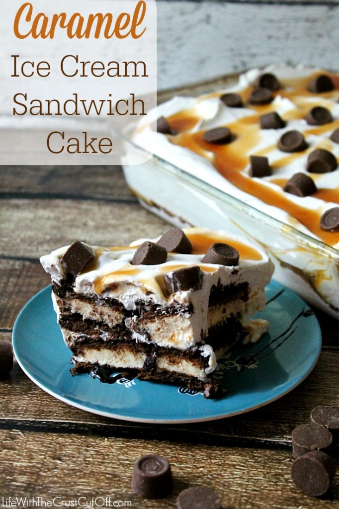 Caramel Ice Cream Sandwich Cake