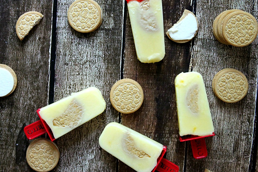 Golden Oreo Banana Pudding Pops