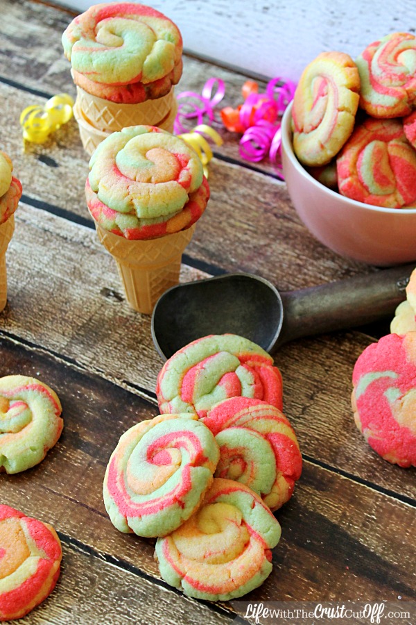 Rainbow Sherbet Cookies Yum!