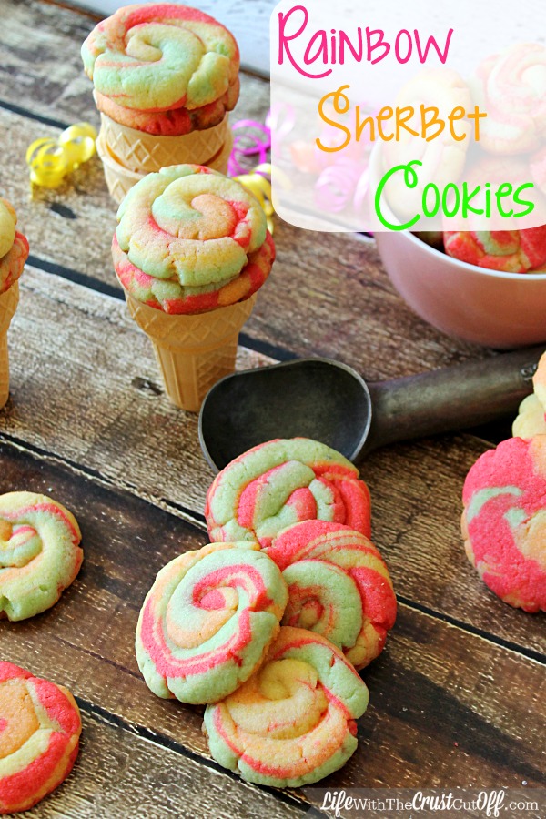 Rainbow Sherbet Cookies