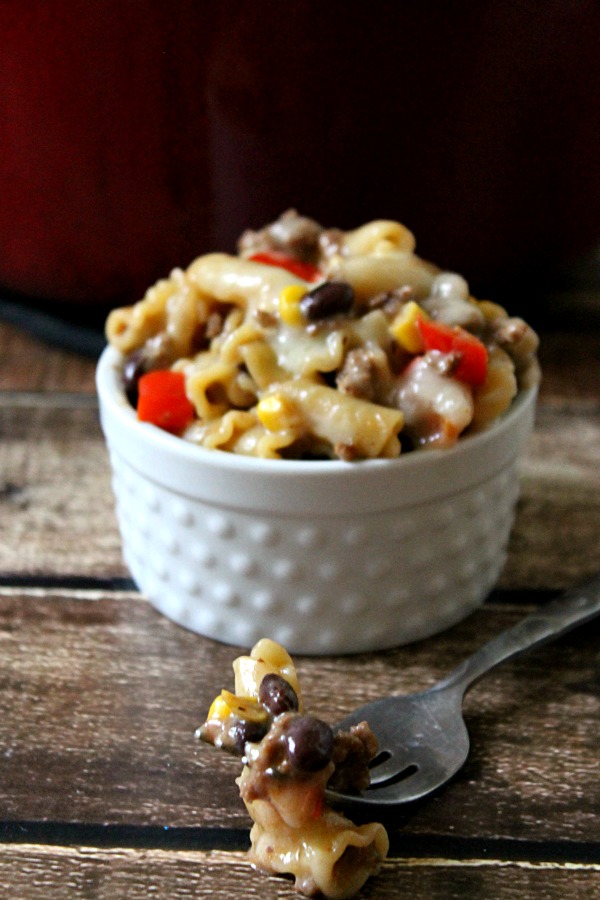One Pot Southwestern Ranch Beef Pasta #FoodDeservesDelicious #CollectiveBias