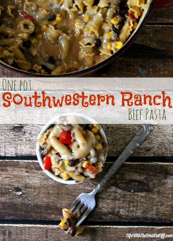 One Pot Southwestern Ranch Pasta #FoodDeservesDelicious #CollectiveBias