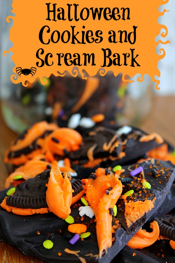Halloween Cookies and Scream Bark