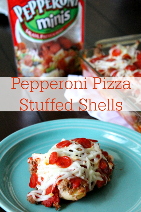 Pepperoni Pizza Stuffed Shells #PepItUp #CollectiveBias