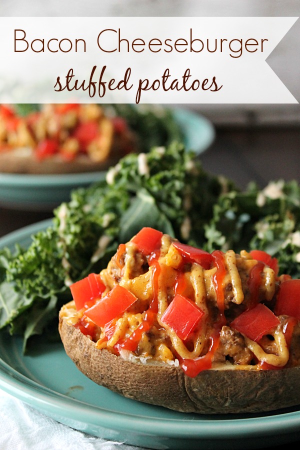 Delicious Bacon Stuffed Potatoes make a perfect easy dinner!