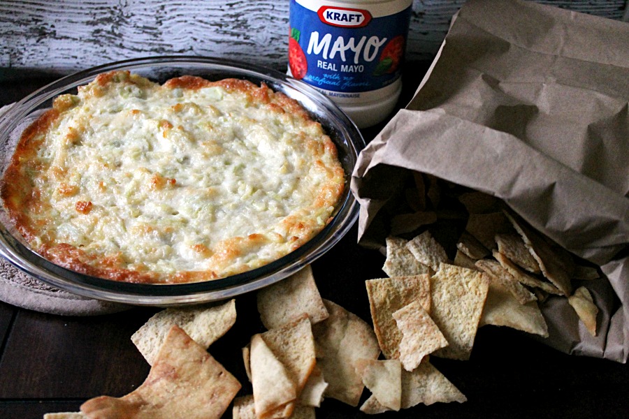 Hot Artichoke Dip with Kraft Mayo #MustHaveMayo #CollectiveBias