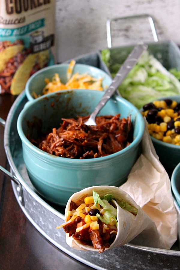 Campbells Slow Cooker Sauces Shredded Beef Taco