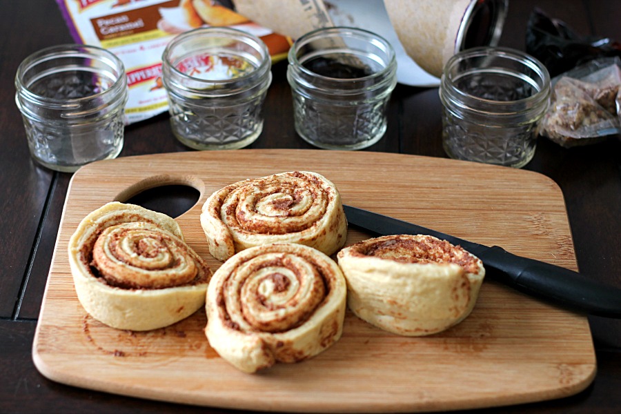 Cut up sweet rolls #WarmUpYourDay #CollectiveBias