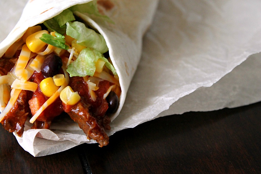 Slow Cooker Shredded Beef Taco