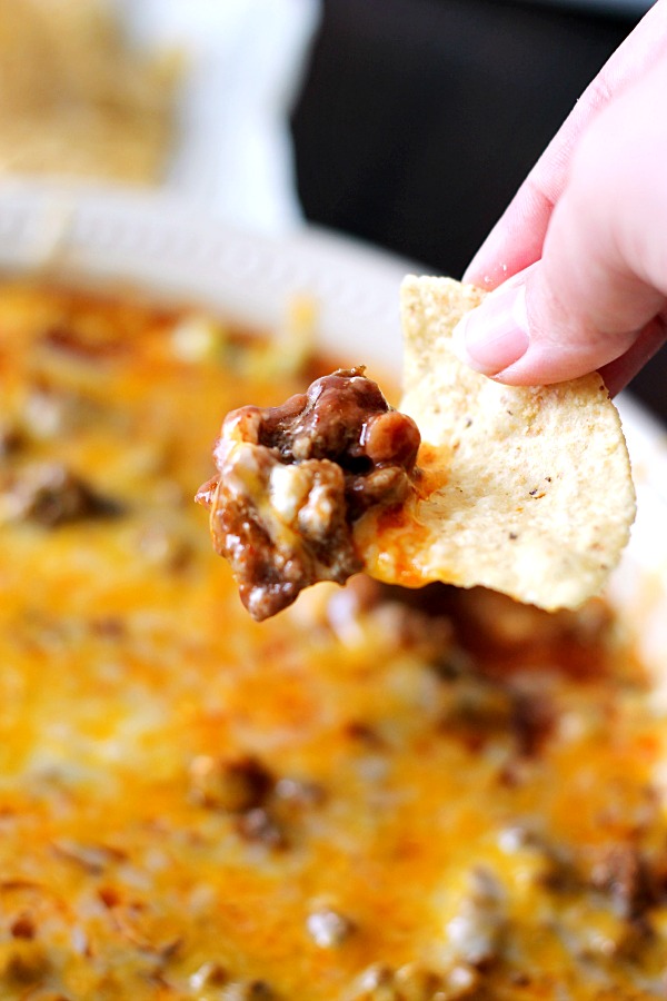 Enchilada Dip with Canned Food Month