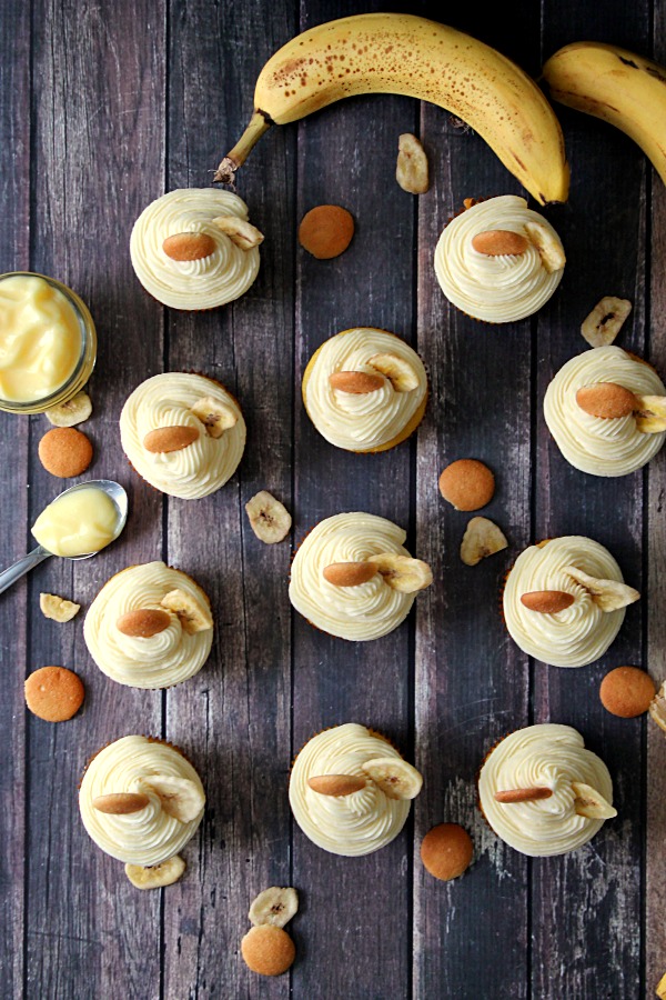 Beautiful Banana Pudding Cupcakes