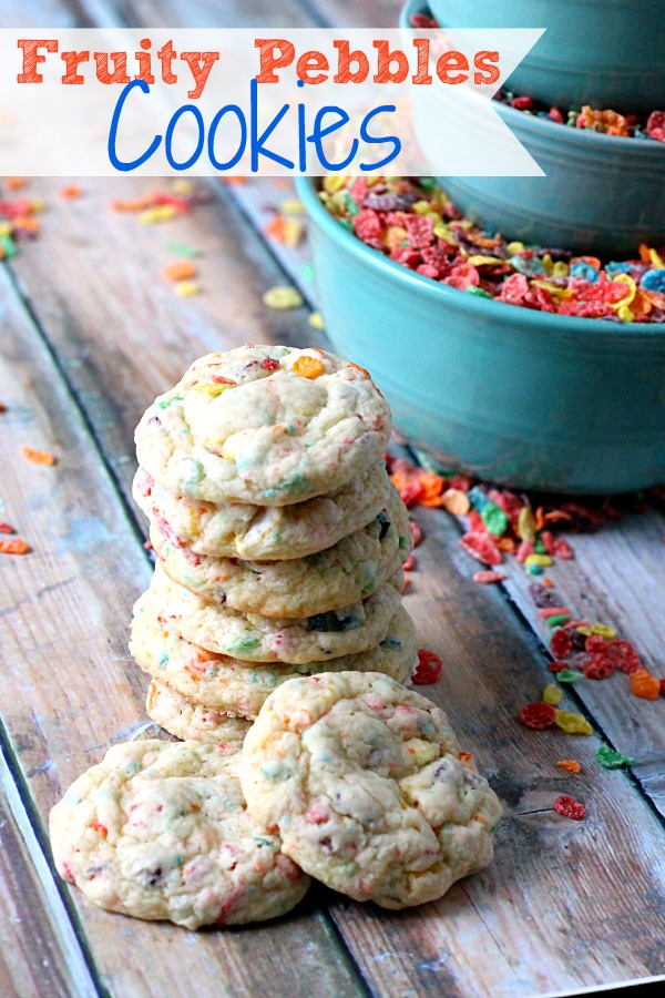 Fruity Pebbles Cookies, easy and delicious!
