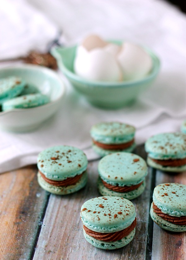 Robin's Egg Macarons.  Perfect for Spring!
