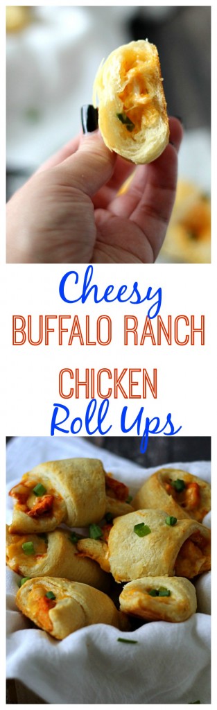 Cheesy Buffalo Ranch Chicken Roll Ups, Yum!!