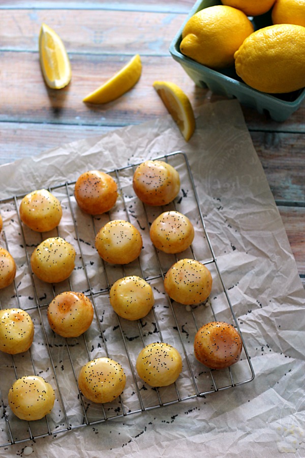 Lemon Poppy Seed Cake Bites