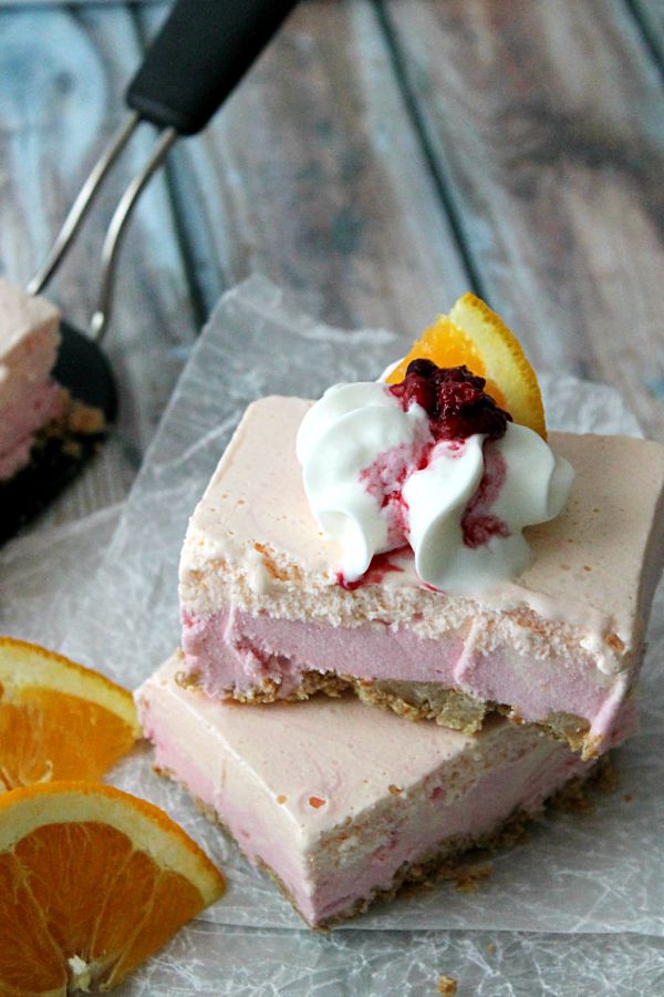 Rainbow Sherbet Cheesecake Bars #FireUpTheGrill #CollectiveBias