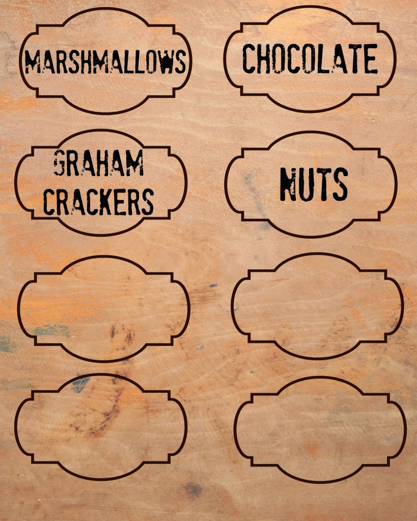 Smores bar Printables