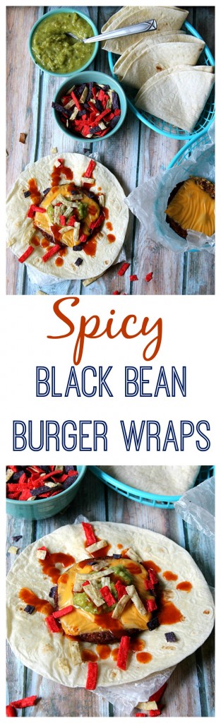 Spicy Black Bean Burger Wraps #GrillWithATwist #CollectiveBias