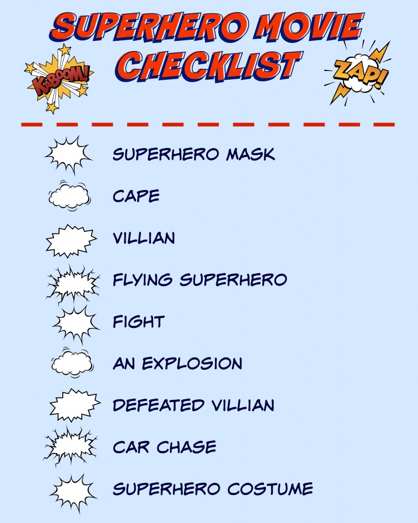 Superhero Movie Checklist #CollectiveBias #TysonandaMovie