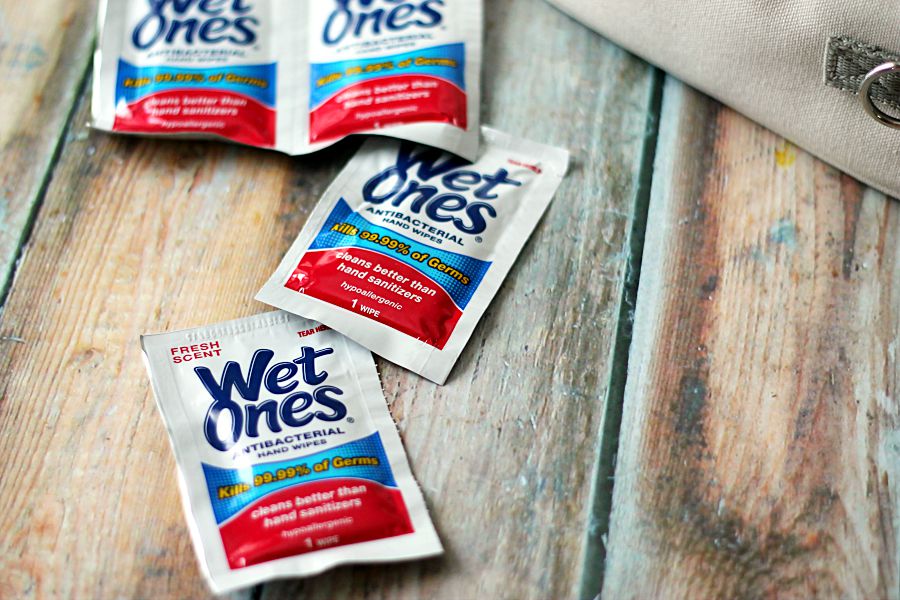 Wet Ones Singles, perfect for lunch!
