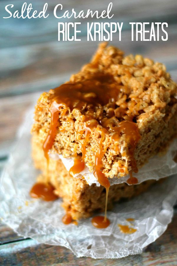 Salted Caramel Rice Treats, perfect for fall!!!