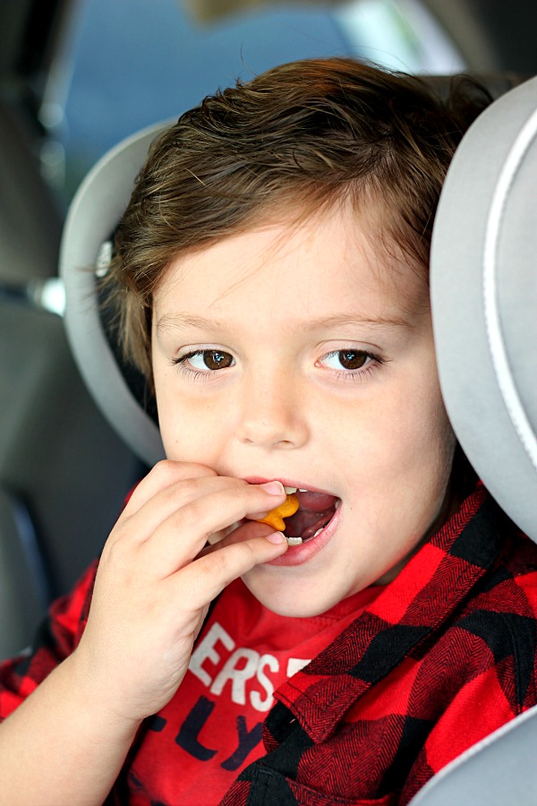 Goldfish snack, yum!