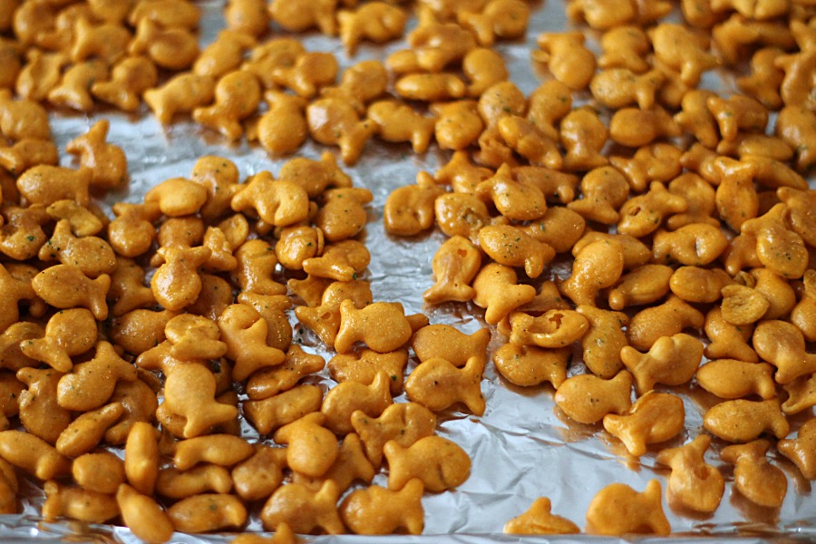 Goldfish ready for oven