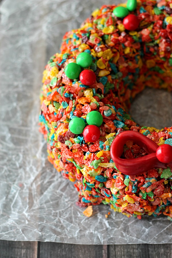 Fruity Marshmallow Treat Wreath