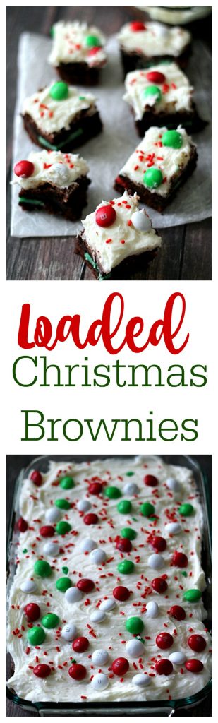 Loaded Christmas Brownies, yum!