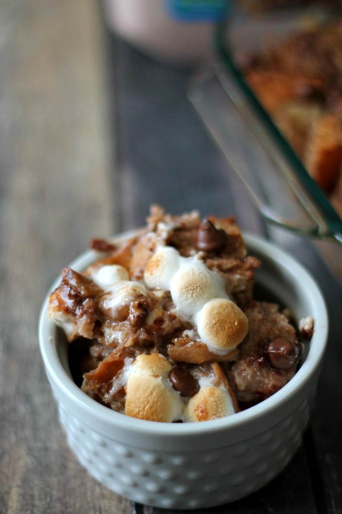 Hot Chocolate Bread Pudding