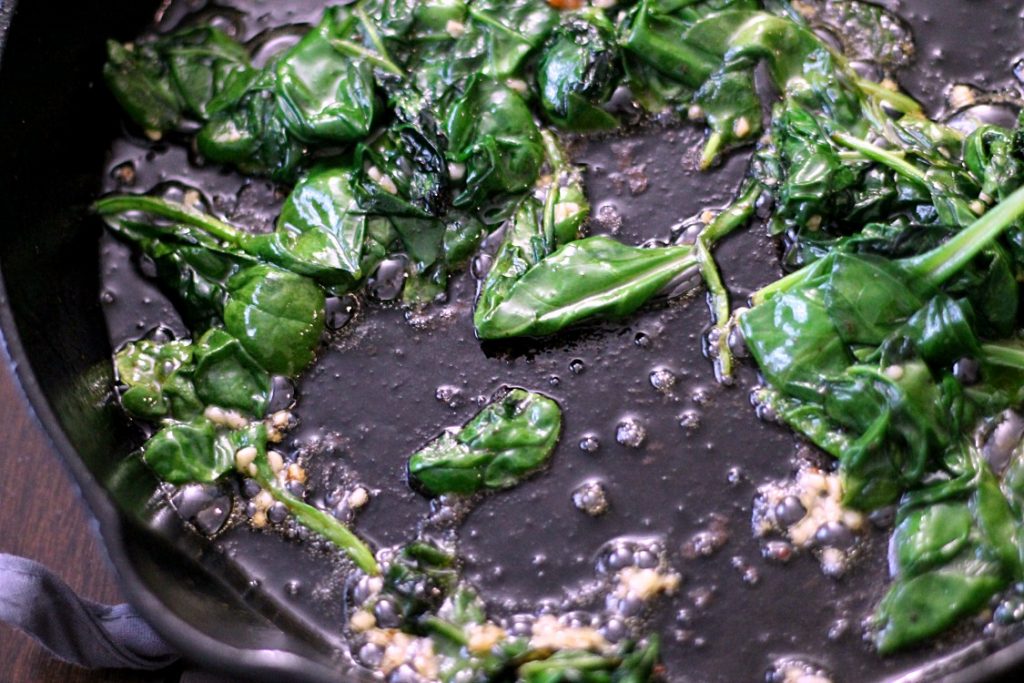 Garlicky Spinach