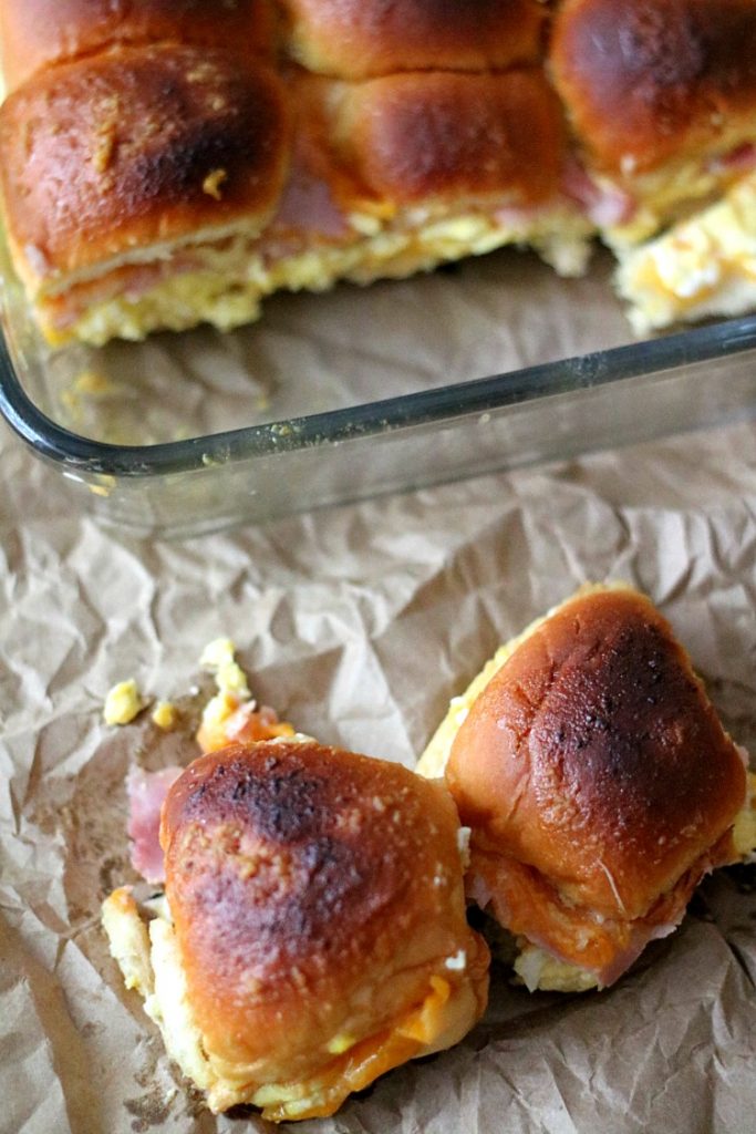 Ham, Egg & Cheddar Sliders