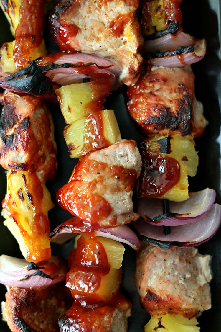 Hawaiian Pork Skewers