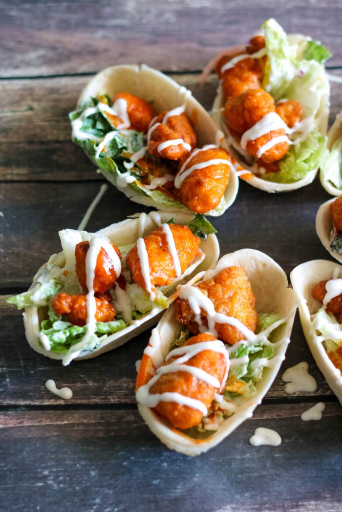 Mini Buffalo Chicken Salad Bowls