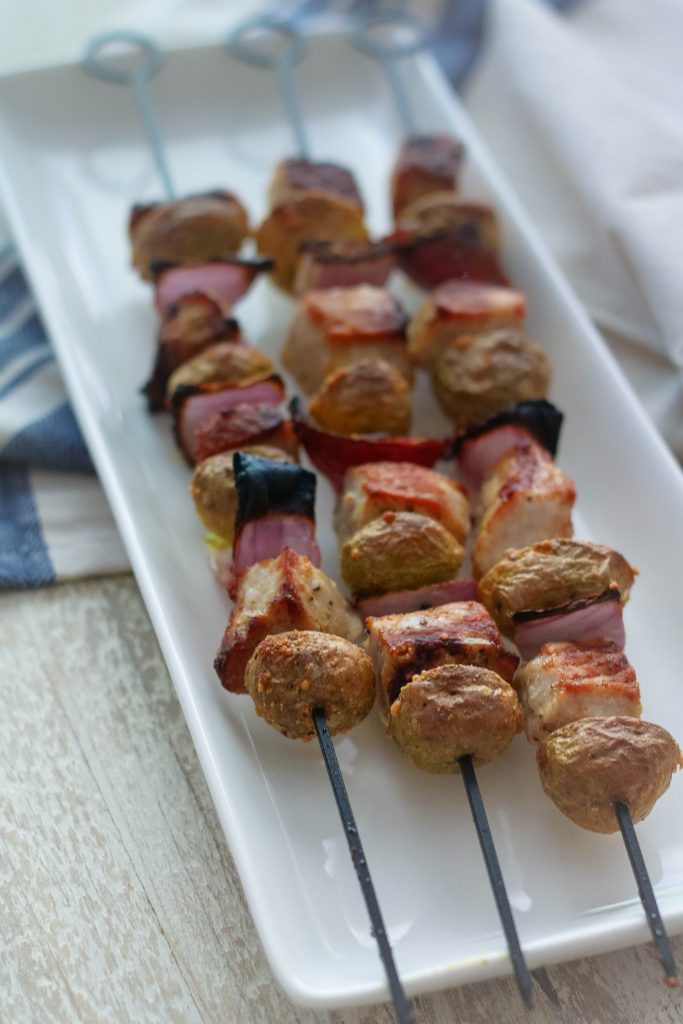 Italian Pork and Potato Skewers