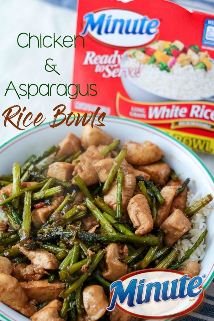 Chicken and asparagus Minute Family Rice Bowls, yum!