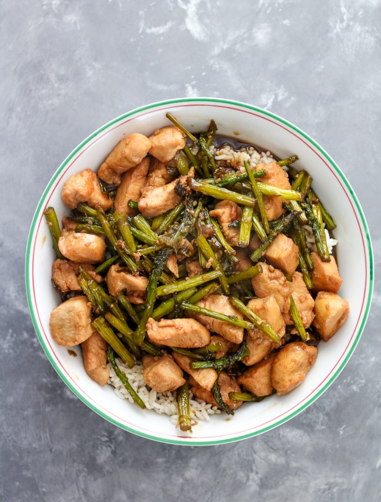 Chicken and asparagus Rice Bowl (1 of 1)
