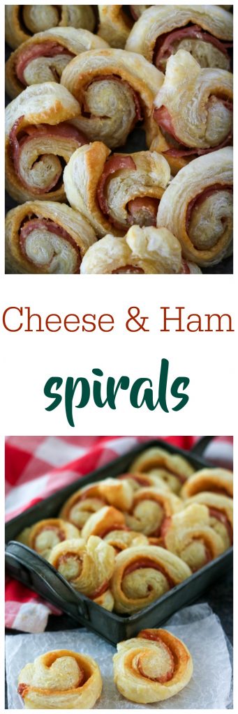 Cheese and Ham Spirals, yum